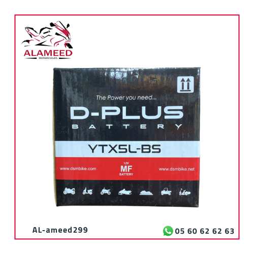 بطارية دراجة نارية D-PLUS YTX5L-BS