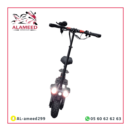 سكوتر الوحش الكهربائي بمحركين 1200W + كفرات 10 إنش...
