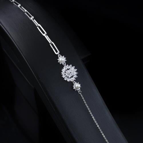 اسوارة بفصوص الزركون فضي من رامس