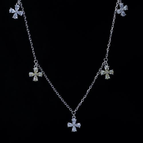 تعليقة فضي بزركون اصفر من رامس