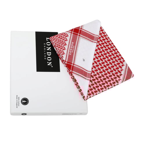 شماغ لندن LONDON أحمر كلاسيك انجليزي اصدار 2025