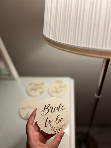 اكريليك دائري - 4 قطع