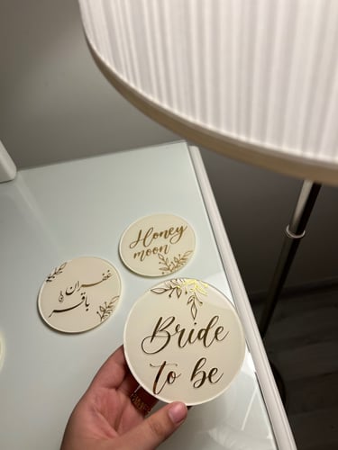 اكريليك دائري - 4 قطع