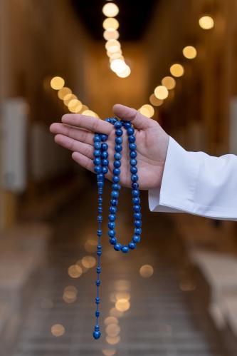 مسبحة فاتوران مميز (F304) | لون أزرق ملكي - 51 خرز...