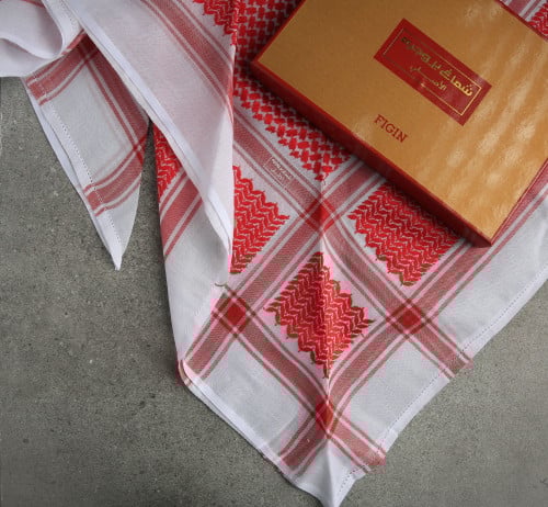 شماغ بروجيه احمر دم الغزال اخر اصدار