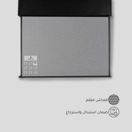 قماش مونوفا رصاصي مقلم