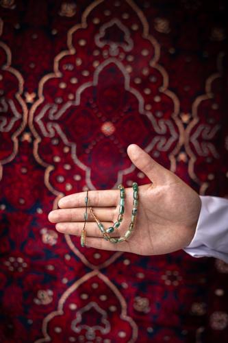 مسبحة فاتوران صب جديد نواعم تدرج لوني شفاف قصة برم...
