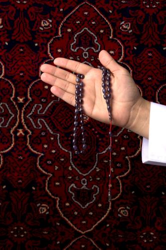 مسبحة فاتوران صب جديد بنفسجي داكن معرق قصة بيض حما...