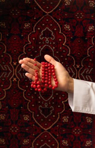 مسبحة سورينتال أحمر كرزي من حبة واحدة (F533) | القيصرية
