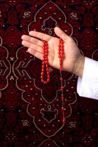 مسبحة فاتوران صب جديد أحمر معرق قصة بيض حمام (F646...