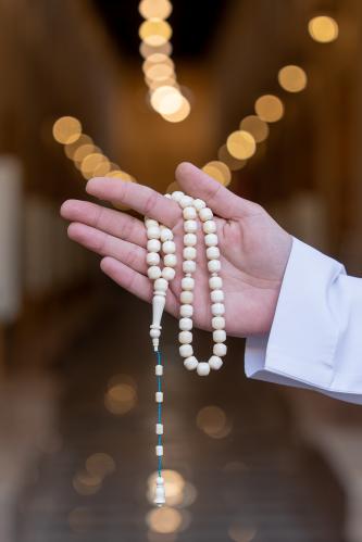 مسبحة عظم جمل (M152) | قصة مميزة "اسطوانية" 45 خرز...