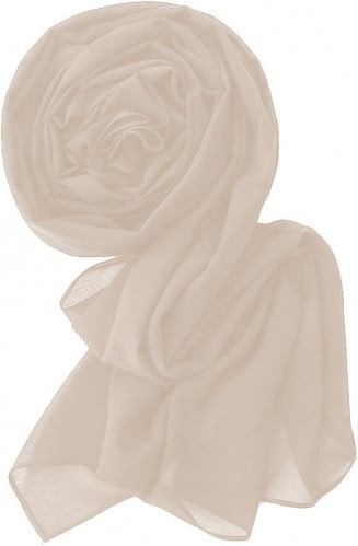 طرحه قماش ياباني لون بيج ساده