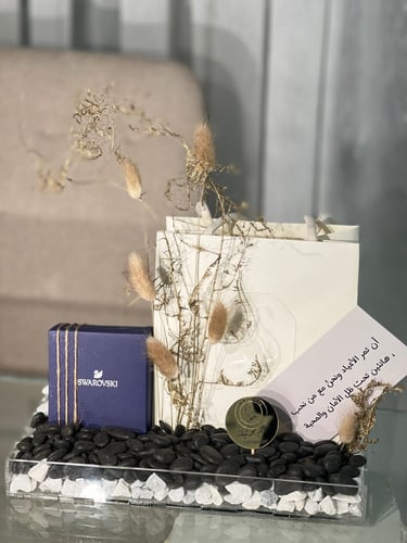 هدية ( حلق سوارفسكي اصلي مع تنسيق )