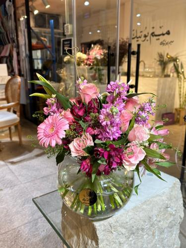 فازة ورد طبيعي