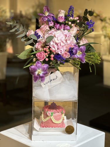 تنسيق بوكس اكريلك مع كيك