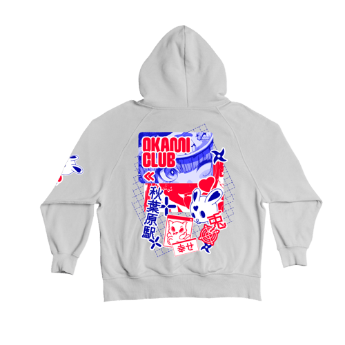 (Grey) Akihaibara Station Oversized Hoodie