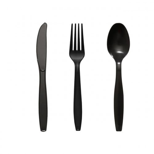 أدوات طعام غير مغلفة اشكال متعددة ( 50 حبة ) - vip