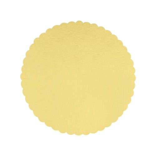 قواعد كيك ذهبي دائري مشرشر الأطراف مقاسات متعددة (...