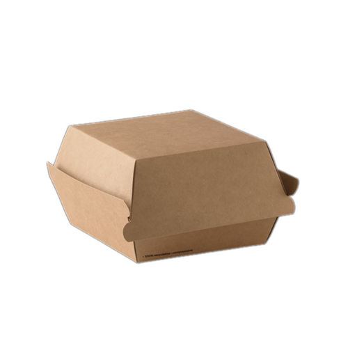 علب ورقية سميكة للبرغر لون كرافت - خيارات متعددة