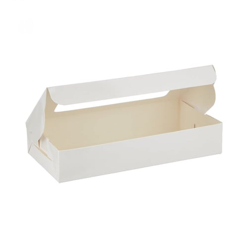 بوكس ورق ابيض مستطيل بطبقة عازلة ونافذه مقاسات متع...