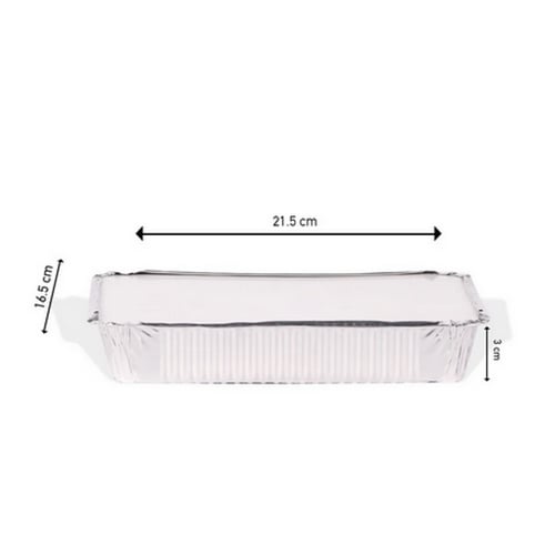 علب طعام قصدير مستطيلة بغطاء ورقي حجم كبير مقاسات...