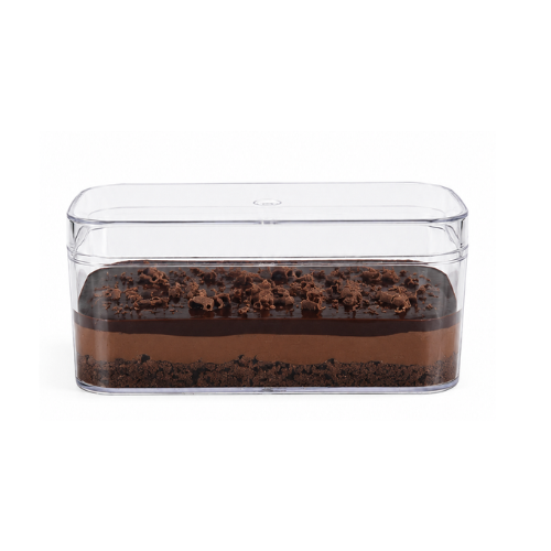 Clear acrylic box for sweets and cakes – 250 ml (8 boxes)