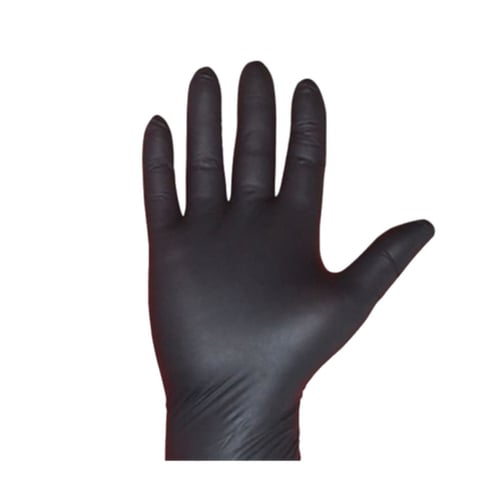 قفازات فينيل Mm لون اسود مقاسات متعددة ( 70 حبة )