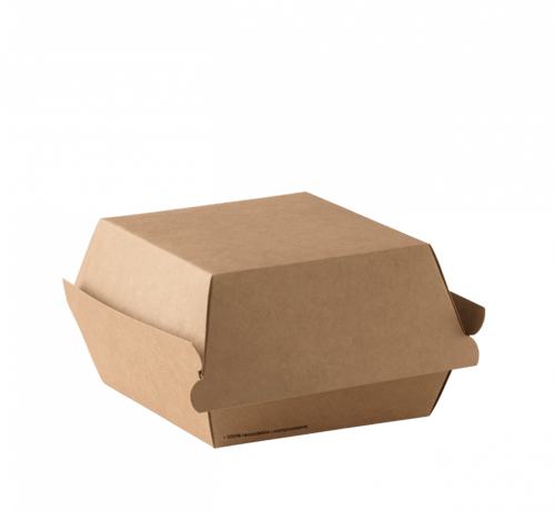 علب ورقية سميكة للبرغر لون كرافت - خيارات متعددة