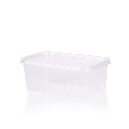 علب بلاستيك مستطيلة للمايكرويف و الثلاجة لون شفاف...