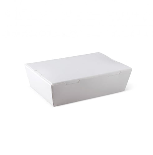 علب بيضاء بغطاء متصل (50 حبة) M