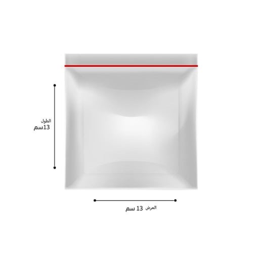 أكياس سلوفان شفاف بشريط لاصق مقاسات متعددة