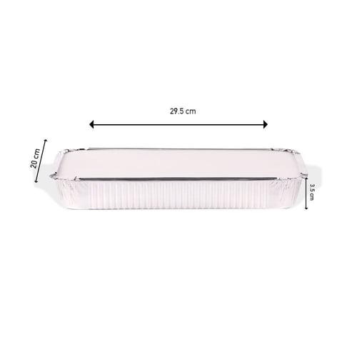 علب طعام قصدير مستطيلة بغطاء ورقي حجم كبير مقاسات...