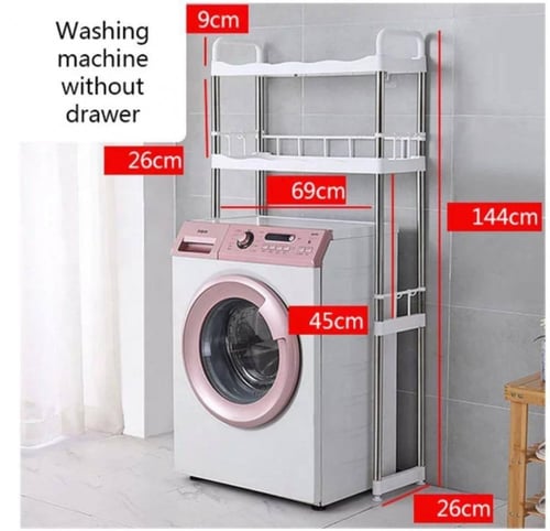 رفوف ودروج تخزين وتنظيم للغساله