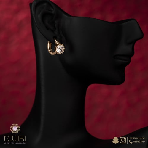 Gold-plated zircon ring