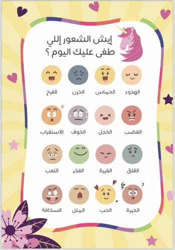 أجندة خطوة ثيم اليونيكورن