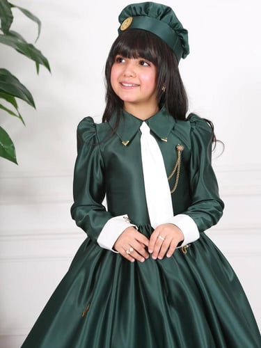 فستان اليوم الوطني( عزنا بطبعنا)