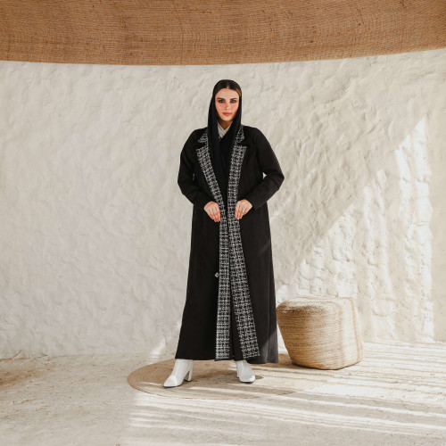 A chamois abaya with a distinctive story