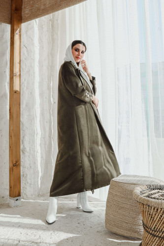 Practical summer linen fabric abaya