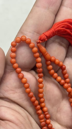 مرجان تونسي ٩٩ خرزه ٤ ملي 11جرام