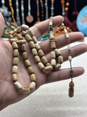 نوادر السبح ناب ماموث قص برميلي 33 جرام 8 مل