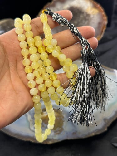 مسباح تراب الكهرمان لون وقص وفخامه الكهرمان 8 مل