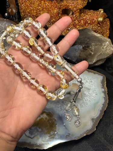 بكلايت شفاف خيط ابيض محشر ورق الذهب 11 مل