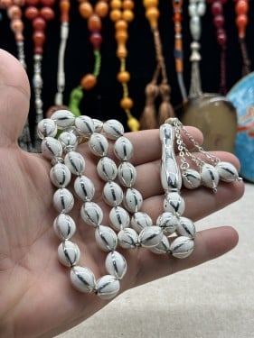 ضومنه ملبس فضه بالكامل ٩ مل