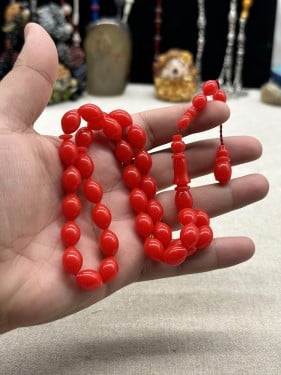 بكلايت احمر خراطه مصريه ٨ مل قص زيتوني تمليكه