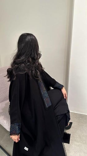 عباية بشت بشيفون مشجر