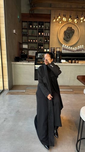 عباية شتوية بقصة عملية