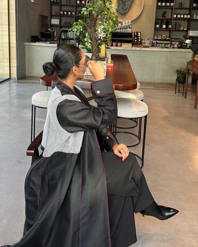 عباية شتوية بقصة عملية