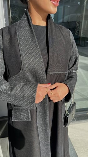 عباية شتوية بقصة عملية