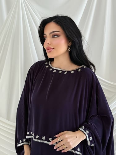 فستان سهرة أنيق طويل مع شال للنساء للحفلات والمناس...