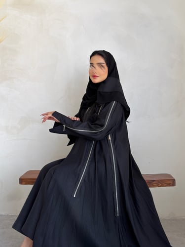 عباية لنن عملية بسحابات